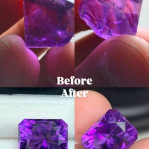 Amethyst faceting