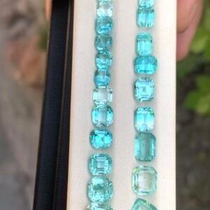 Exceptional lagoon tourmalines 26 cts from Afghanistan