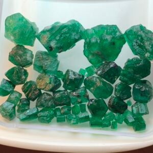Fine quality swat rough emeralds