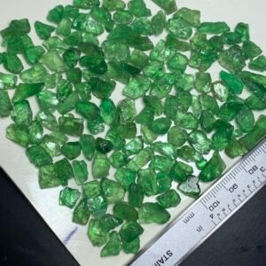 Facet rough Tsavorite garnets 200 cts