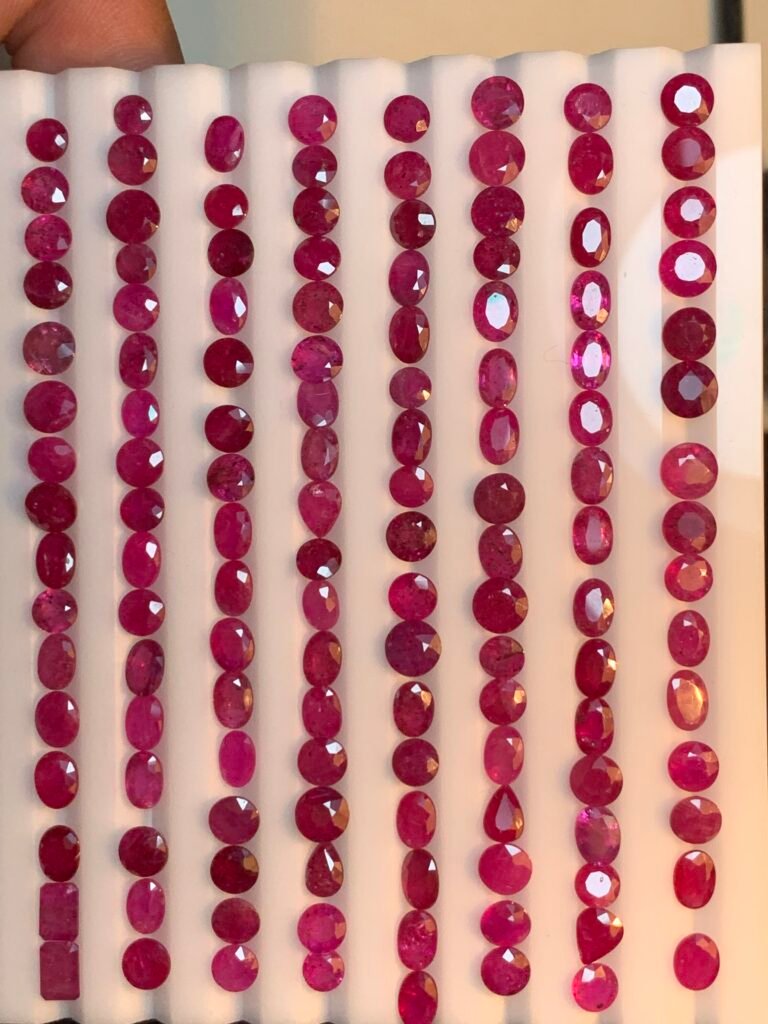 Fine quality calibrated Natural rubies 95 cts