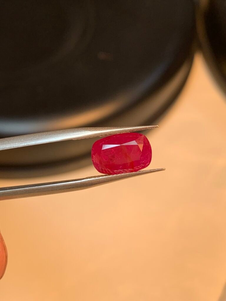 Top Quality red ruby from Afghanistan 3.3 carat.