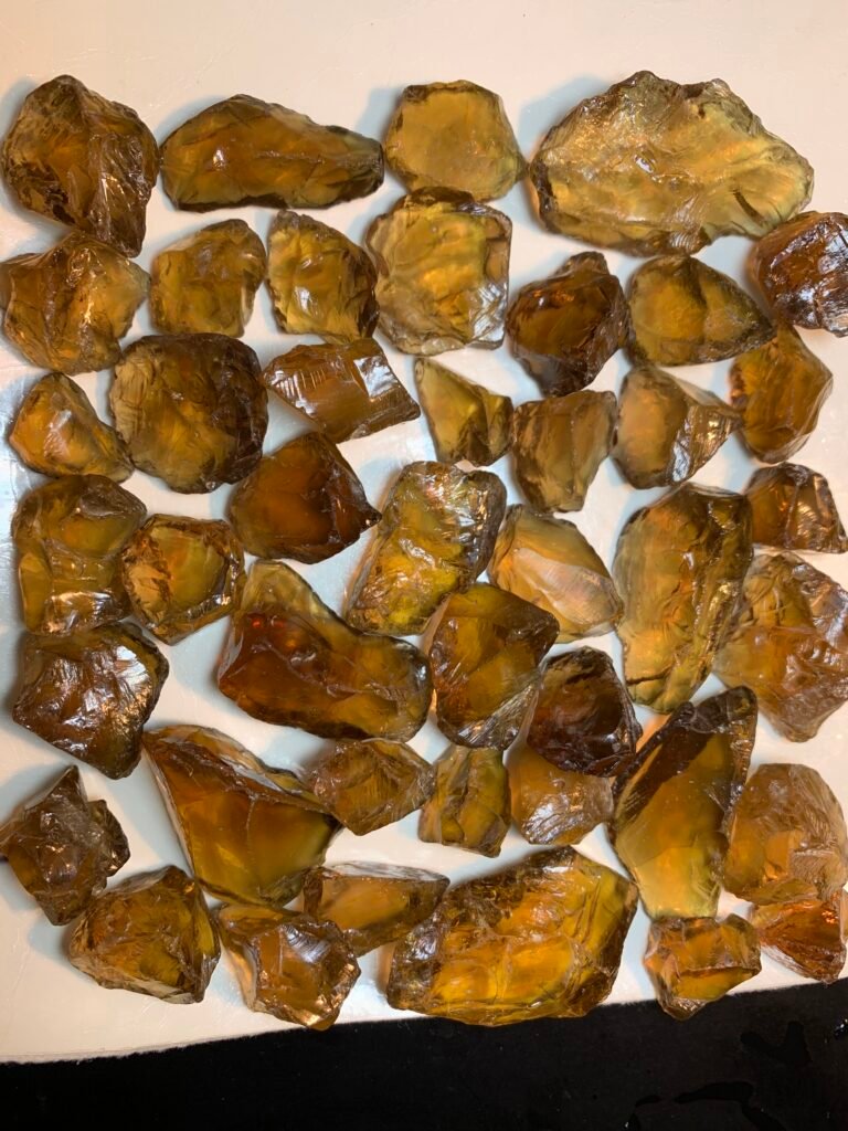 Honey Quartz Facet Rough