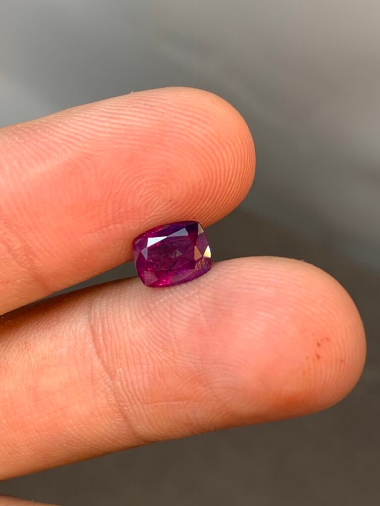 Natural Faceted Ruby - 1.57 CT