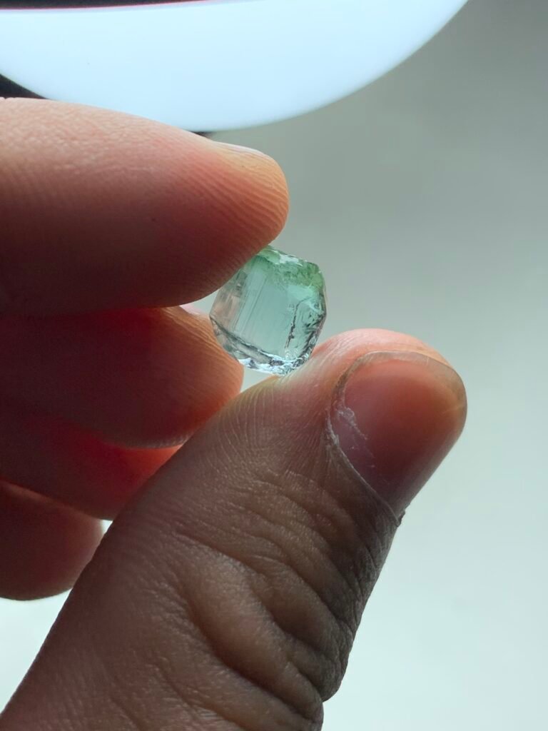 Minty Lagoon Rough Tourmaline 5 ct