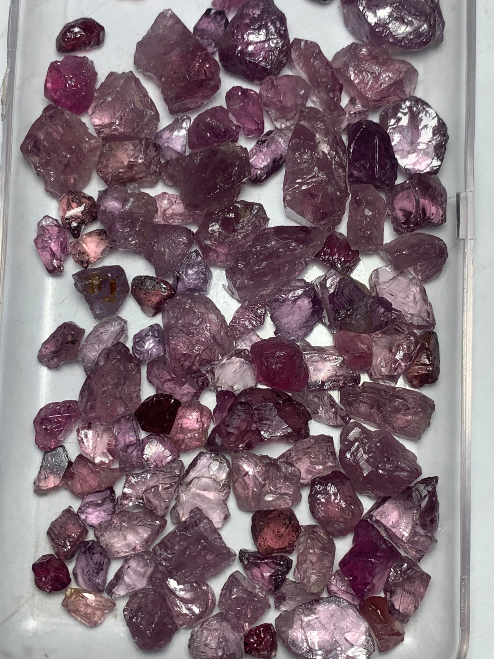 Facet Rough Spinels from Afghanistan