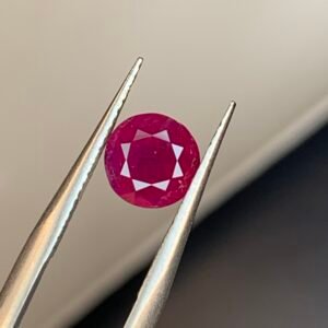 Round Faceted Ruby – 1.2 Carat