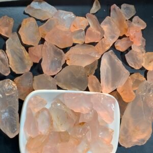 Facet rough Rose quartz