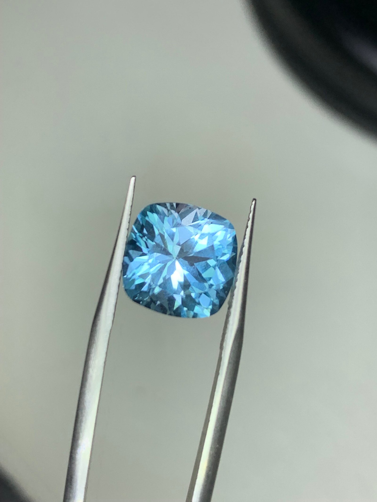 Swiss Blue Topaz Cushion Cut 6.5 ct - Image 3