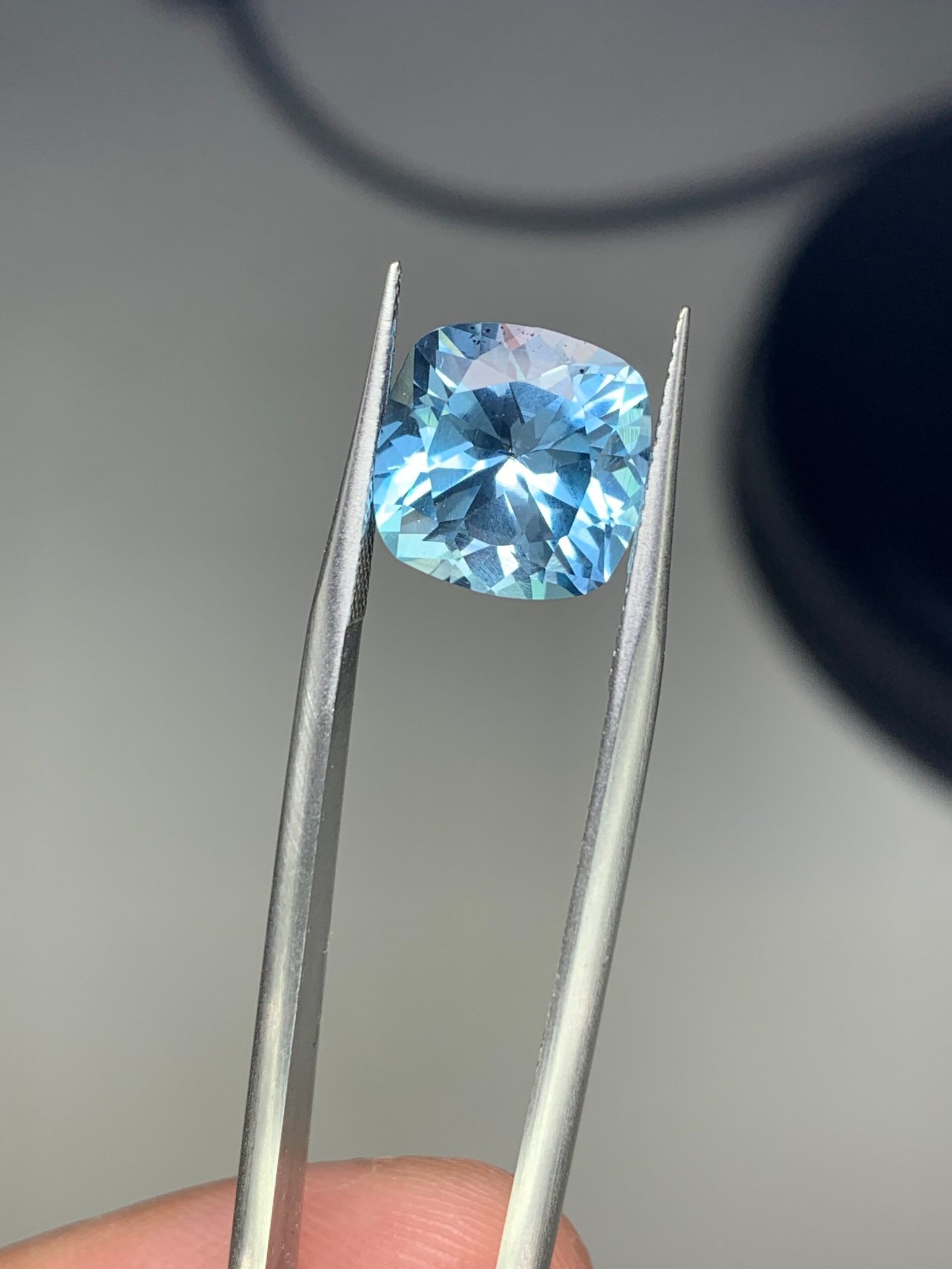 Swiss Blue Topaz Cushion Cut 6.5 ct - Image 7