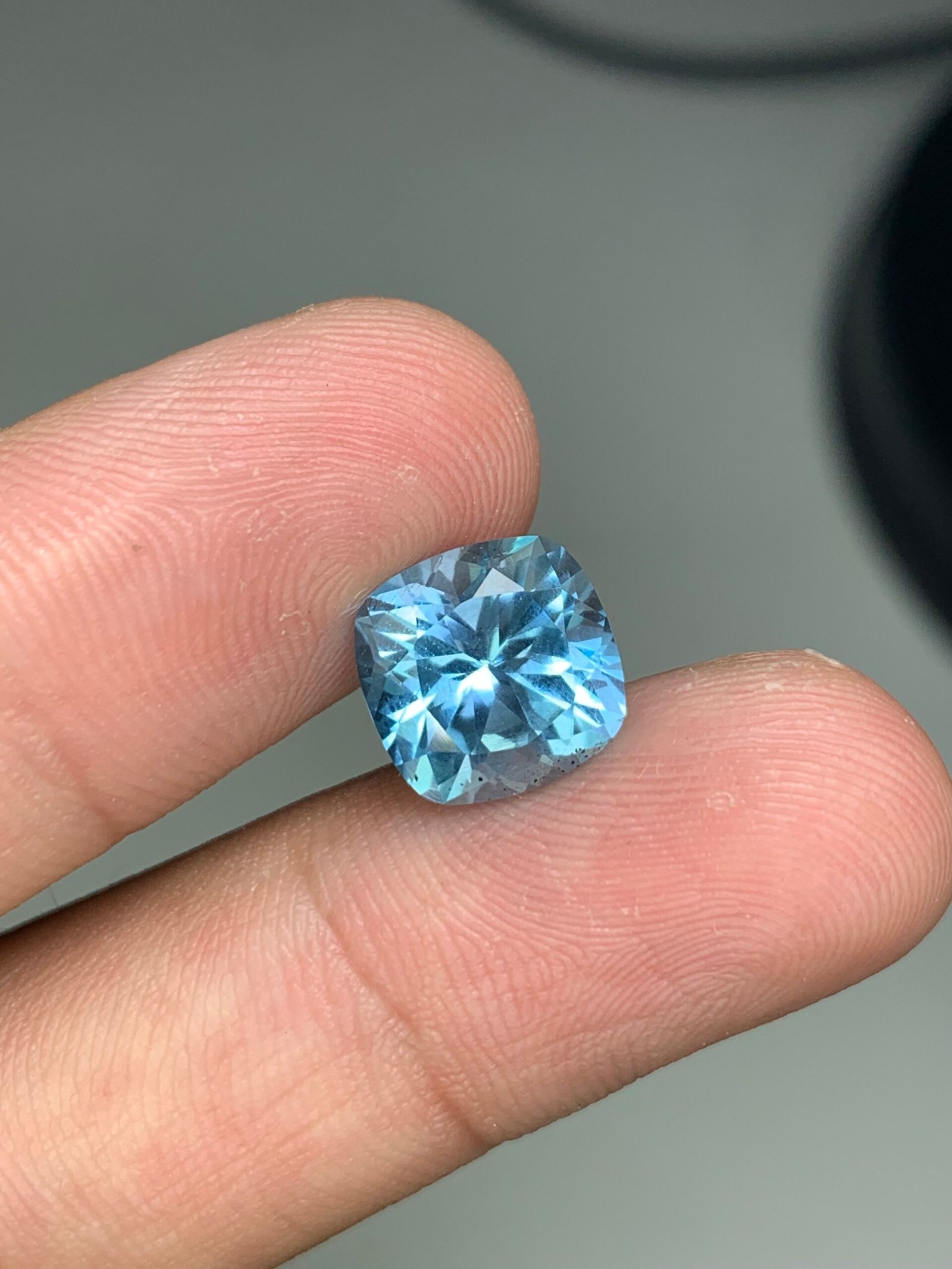 Swiss Blue Topaz Cushion Cut 6.5 ct - Image 9