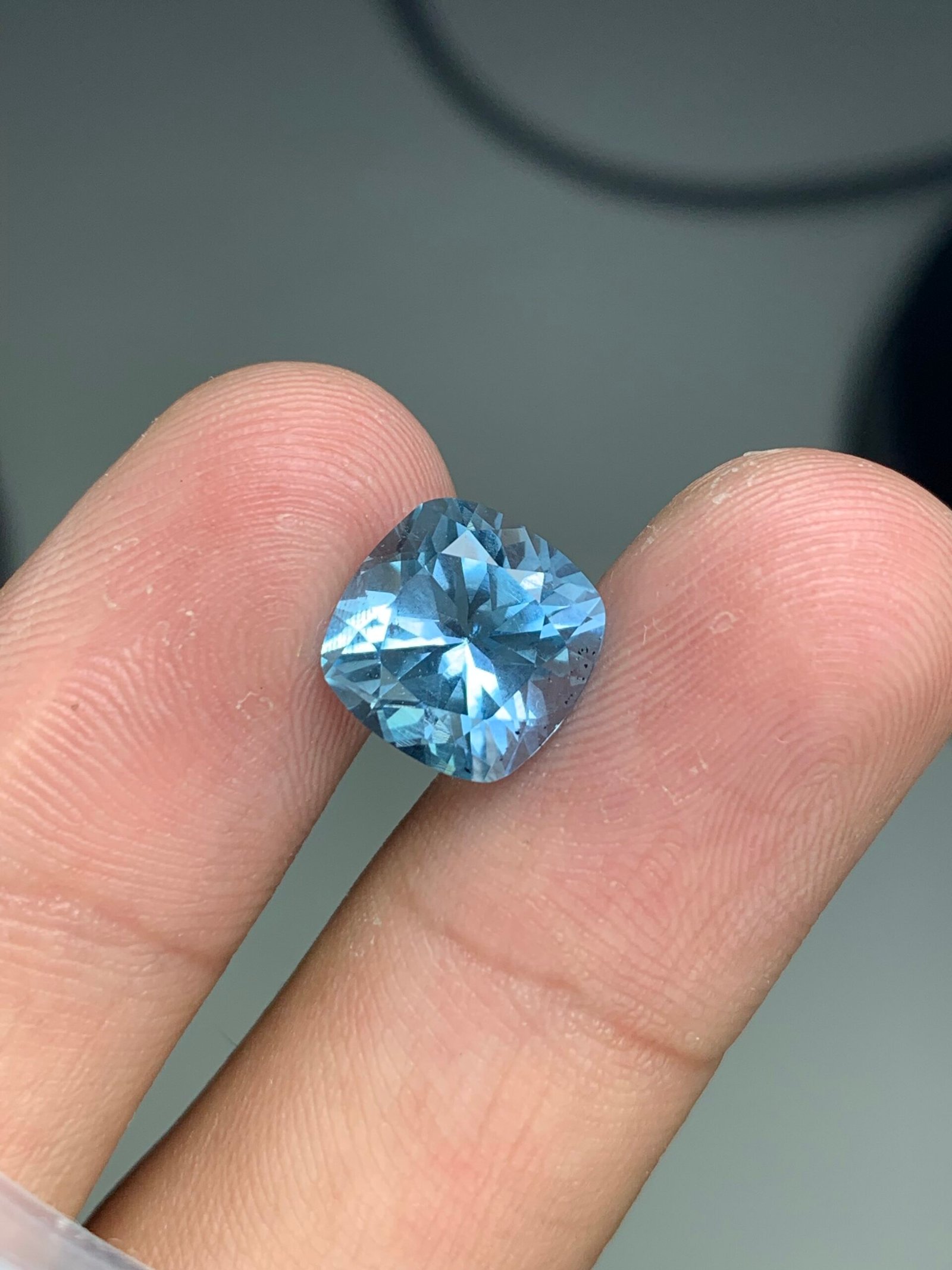 Swiss Blue Topaz Cushion Cut 6.5 ct - Image 10