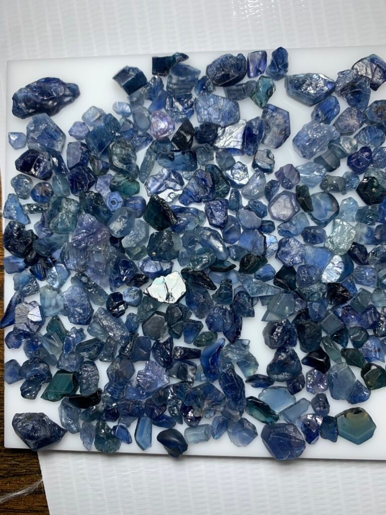 Natural Rough Blue Sapphires 380 carats