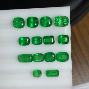 Fine Faceted Tsavorite Garnets 15 CTS
