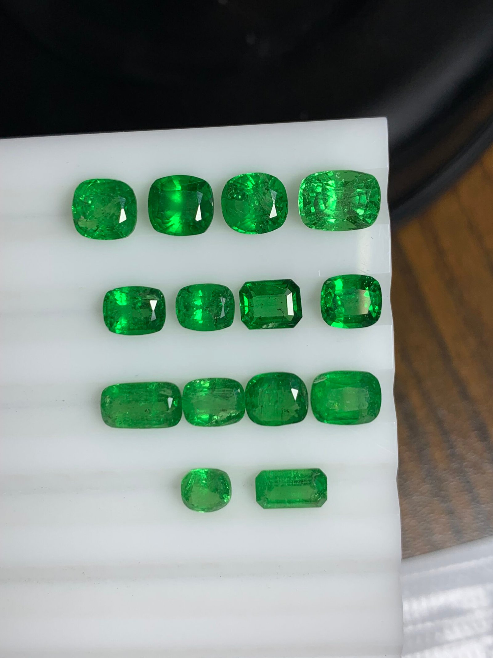 Fine Faceted Tsavorite Garnets 15 CTS