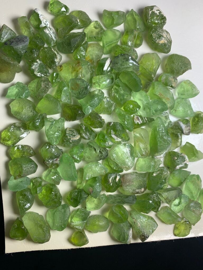Facet quality Peridot Rough 150 g
